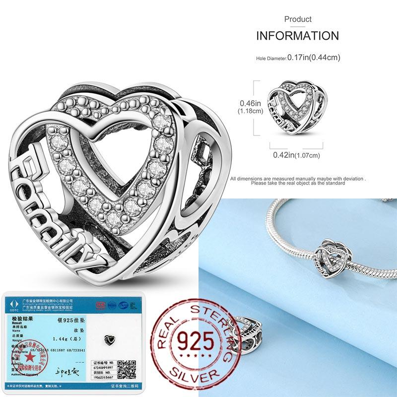 Heart Shape Copper Retro Butterfly Hollow Dangle Charm Beads For Bracelet Necklace Women Personalized Gift Jewelry