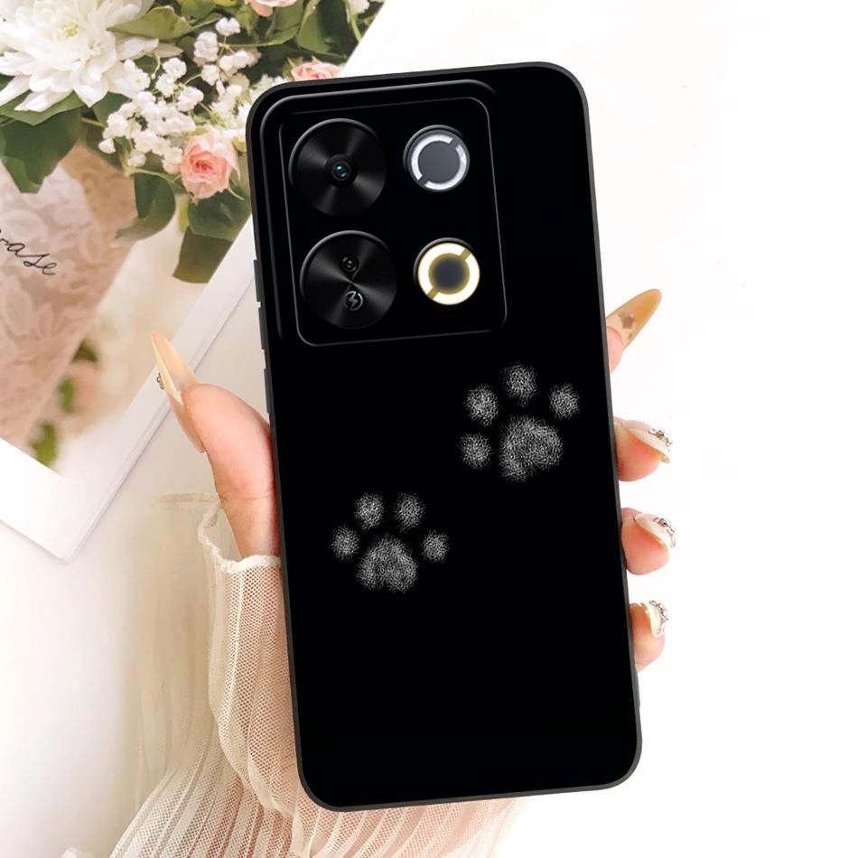 For ITEL P65 Cute Cat Flower Cartoon Phone Case For Itel P671L ItelP65 Shockproof Soft Silicone Covers Bumpers