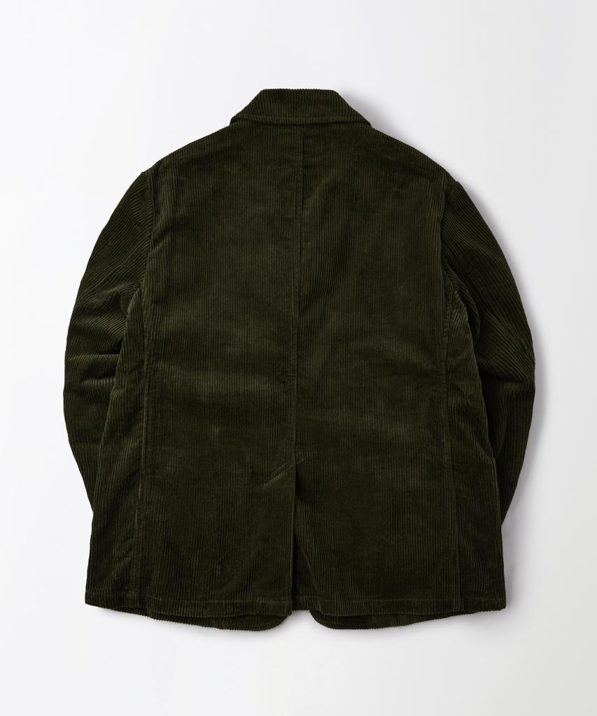 OUTSTANDING High Density Corduroy Classic 3-Button Jacket_D.Olive