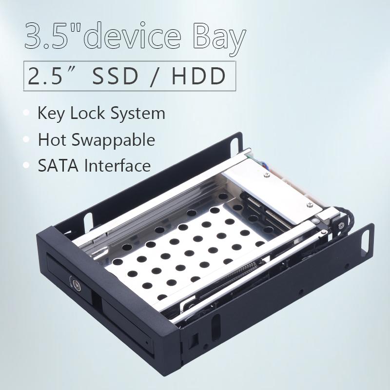 2.5 Inch Internal SATA III SSD and Hard Drive Enclosure Aluminum HDD Storage Case for Computer Available in Stock
