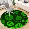 1pc Ghostly Fun Office Round Area Rug, Indoor Mat Suitable For Office, Under Office Chairs Bedroom Living Room Home Decor, Room Deco