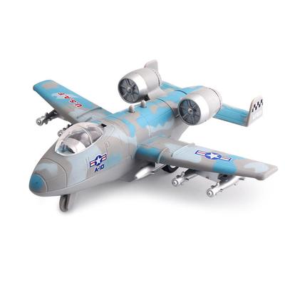 1/100 модель истребителя USAF A-10 из сплава, имитация звука и света, игрушка для самолетов, детская игрушка из литого под давлением сплава