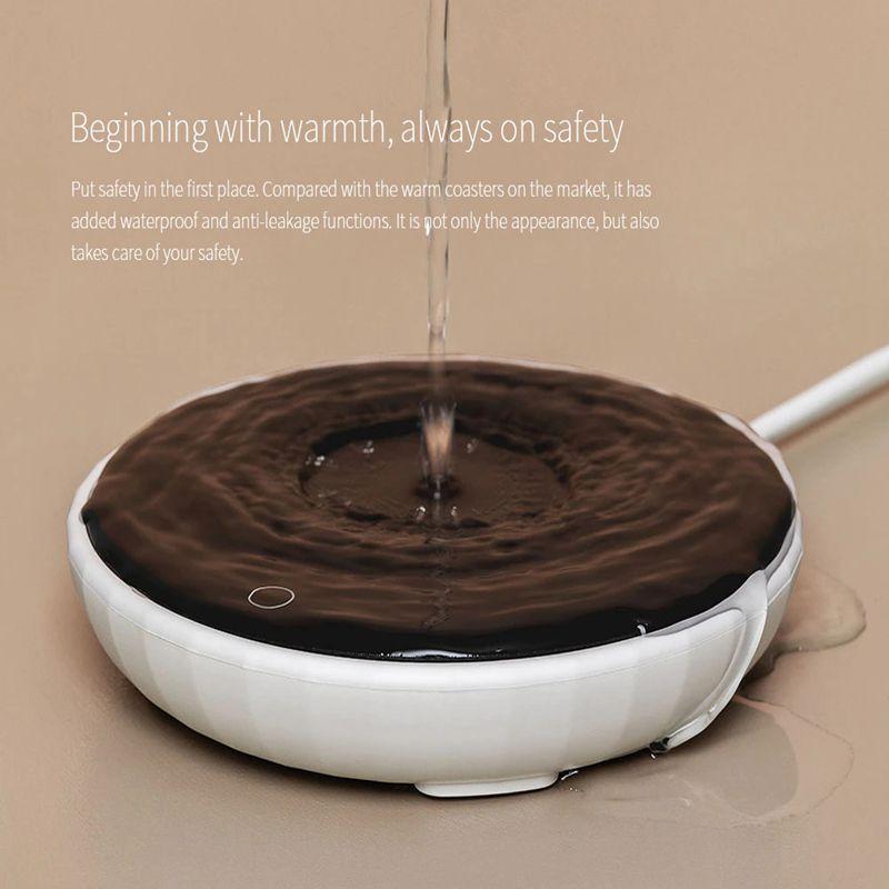 Xiaomi Lexiu Rosou Подставка с постоянной температурой, 55 градусов, постоянная температура, индукционный коврик для чашки с быстрым нагревом в условиях микрогравитации