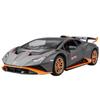1/24 Alloy Lamborghini Huracan STO Supercar Metal Diecast Car Model Vehicles Pull Back Sound and Light for Children Boy Toys Gift Collection
