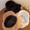 Fleece Peaked Cap Plush Octagonal Cap Cute Puppy Baseball Cap  Winter