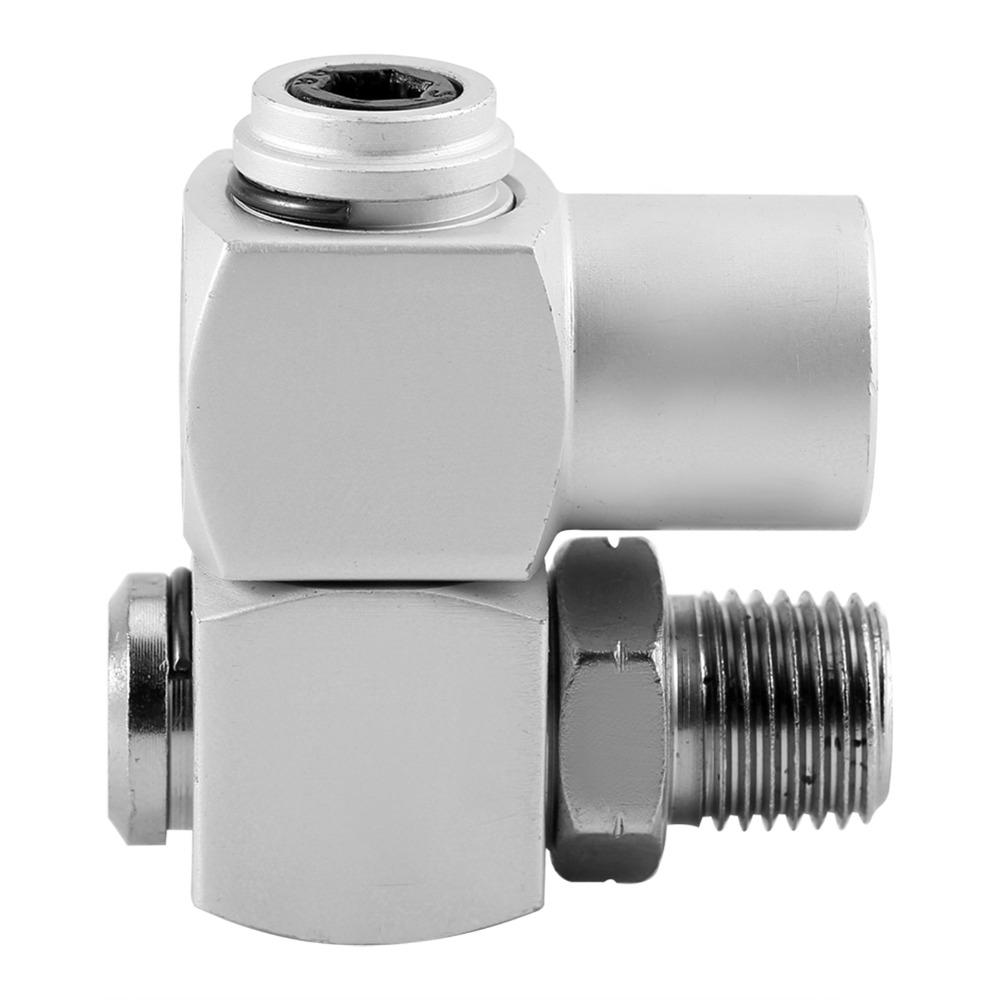 4Pcs 1/4NPT Thread Universal Swivel Connector Pneumatic Connector Air Pipe Connection