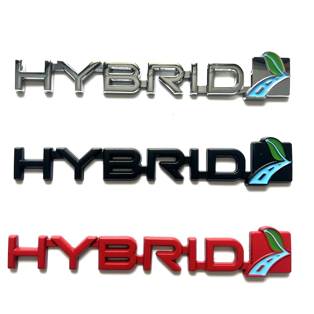 Metal 3D Car Emblem HYBRID Hybrid Power Sticker / Suitable for Cars, Trucks, Motorcycles, Suvs / Hoods, Trunks, Fenders, Side Doors,