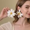 Acrylic Elegant Dangle Earrings Exaggerated Flower Earrings Fashion Flowers Stud Earrings  Women