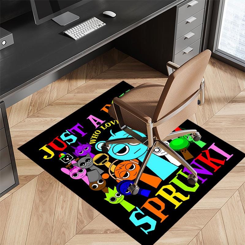 Sprunki1 Printed Absorbent Washable Carpet, Non-Slip Bathroom Mats, Kitchen Rugs, Yoga Mat,Living Room Entrance, Camping Picnic Rugs