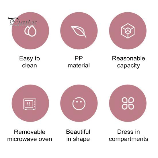 Ланч-бокс Bento Box с 3 отделениями, герметичный, 900 мл, контейнеры для еды, стаканчики для торта, для взрослых, детей, малышей