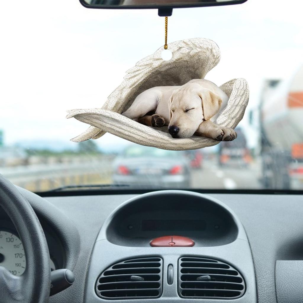 Милое подвесное украшение для собаки со спящим ангелом, подвесное украшение, подарочная подвеска