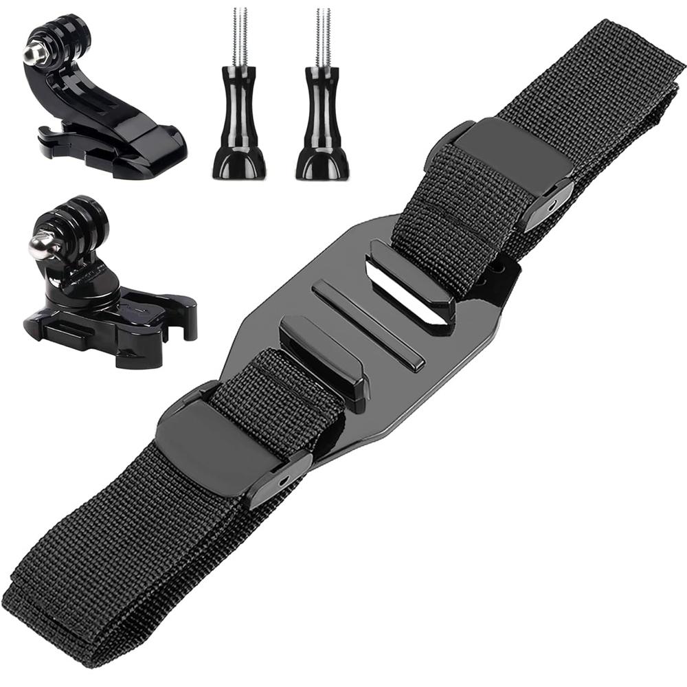 Vented Helmet Strap Mount Bike Belt Holder For GoPro Hero 12 11 10 9 8 7 6 5 Insta360 X2 X3 DJI Osmo Action Camera Accessories