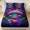 Animal Personality Pattern Sheet Three-Piece Digital Printed Sheet Bedding Set Adult Children
