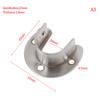 19/22/25/32mm Wardrobe Bracket Stainless Steel Rod Socket Flange Rod Holder