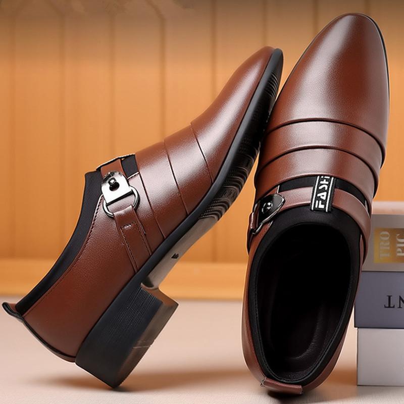 Модные мужские кожаные туфли без застежек на официальные туфли для мужчин на вечеринку, свадьбу, офис, работу, деловые повседневные оксфорды для мужчин Zapatos