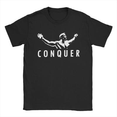 Мужские футболки Arnold Schwarzenegger Conquer, 100% хлопок, классная футболка с коротким рукавом и круглым вырезом, летние футболки