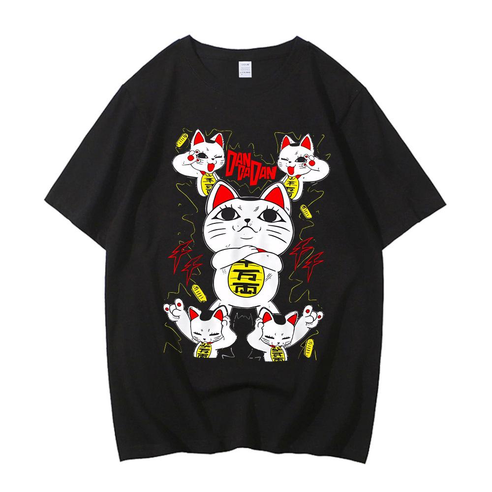 Dandadan Okarun футболка Хлопок Высокое качество мужская Пастельная Удобная Психоделическая Классическая футболка с графическим принтом Винтажная Университетская 2000-е