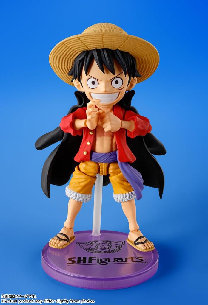 TAMASHII NATIONS World Collectable Figure x ONE PIECE Monkey Luffy 75 мм окрашенная подвижная фигурка SHFiguarts D. приблизительно. ПВХ и АБС