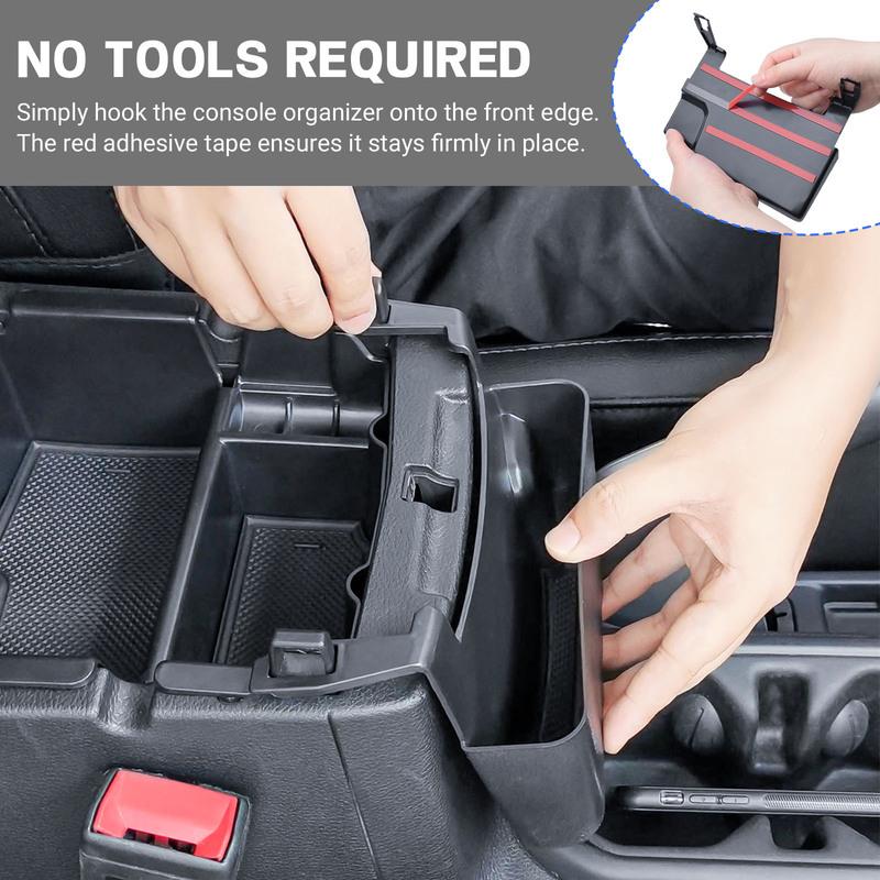 3PCS Center Console Organizer for Jeep Wrangler JL JLU 4xe 2018-2026 & Gladiator JT 2020-2026 Gear Shift Hanging Armrest Car Box