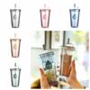 with Lids Iced Coffee Cups Transparent Water Cup Easy To Clean Plastic Tumbler Cup  Drinkware