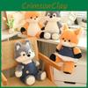 Little Forest Run Fox Plush Toy Cute Lamb Husky Rabbit Wolf Doll Gift Children