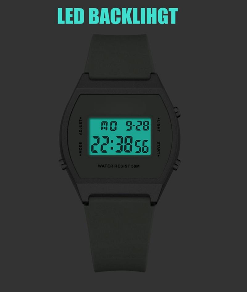 Ladies Digital Watch Ultra Thin Fashion Pink Waterproof Electronic Women Sport Watches Female Clocks