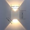 2/4W Waterproof Modern Wall Sconces Wall Light Up Down Aluminum LED Lamp Indoor Outdoor for Bathroom Bedroom Living Room Garden