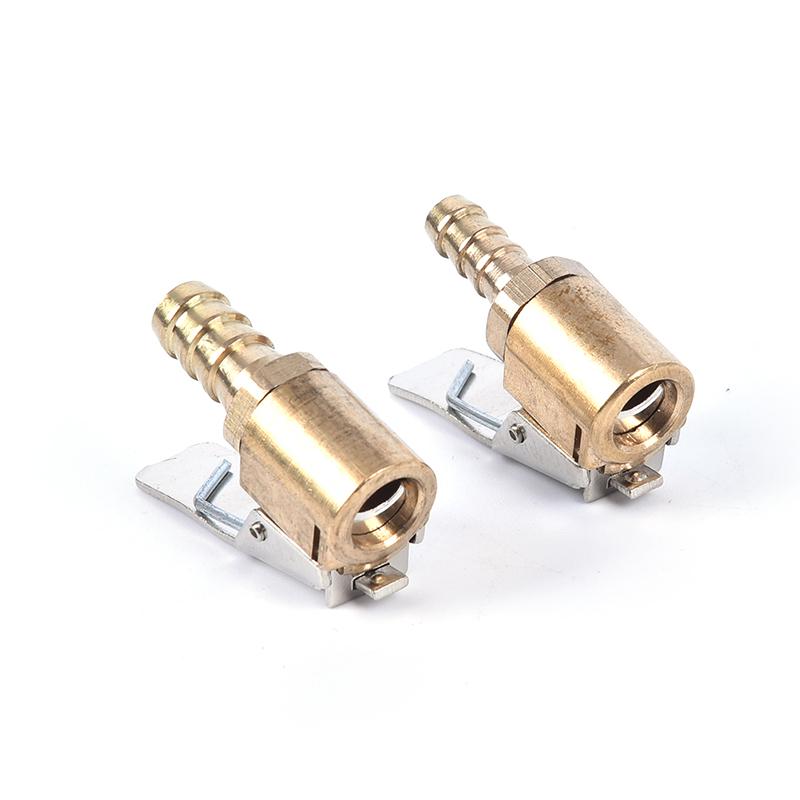 Латунный разъем клапана для накачивания шин автомобиля, воздушный патрон, зажим для шин, автомобильный адаптер с замком