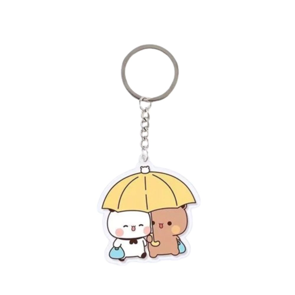 Animal Super Cute Couple Keychain Cartoon Cute Cartoon Bubu Dudu Key Chain Car Keyring
