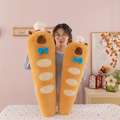 Запеченный багет капибара плюшевая игрушка кукла капибара стучалка кукла подушка-игрушка тряпичная кукла