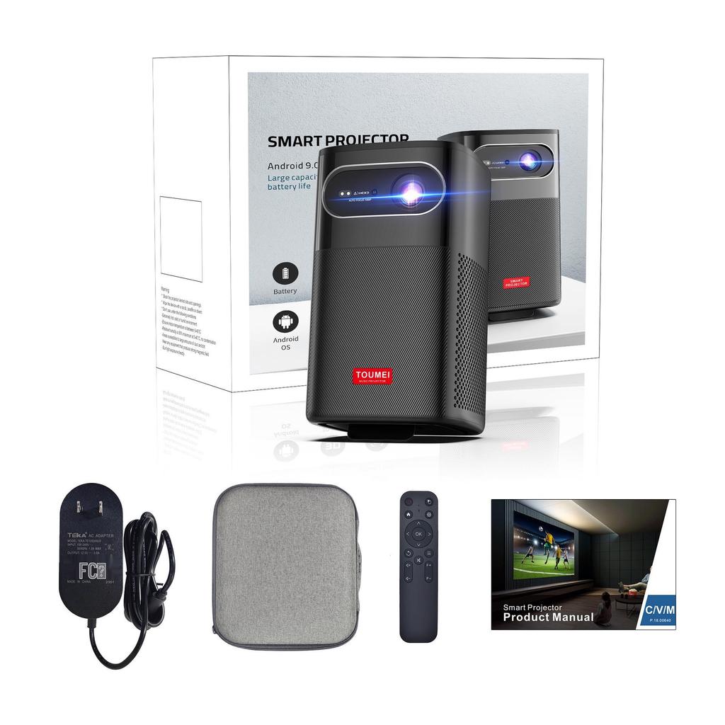 M1 Портативный умный домашний проектор, 1080p Ultra-Clear для гостиной и спальни