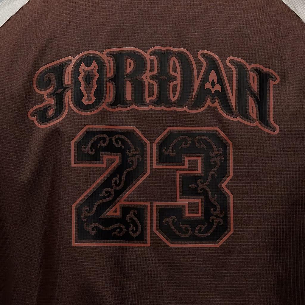 Jordan Спортивная куртка с бейсбольным воротником, длинным рукавом, из хлопка, мужская, Ограниченная серия Год Лошади, Новый год по китайскому календарю, теплая, IQ3966216