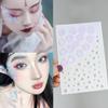 Mixed Rhinestone Stickers Fashion Eyeliner  Decals Disposable Tattoo Stickers  Women