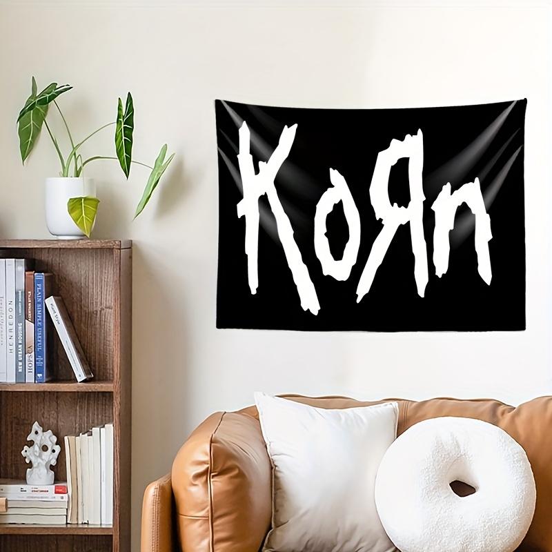 1 шт. Гобелен группы Korn Тяжелый металл Поп-певец Рок-музыка Тема Настенное панно Декор для помещения Для стены спальни Декор