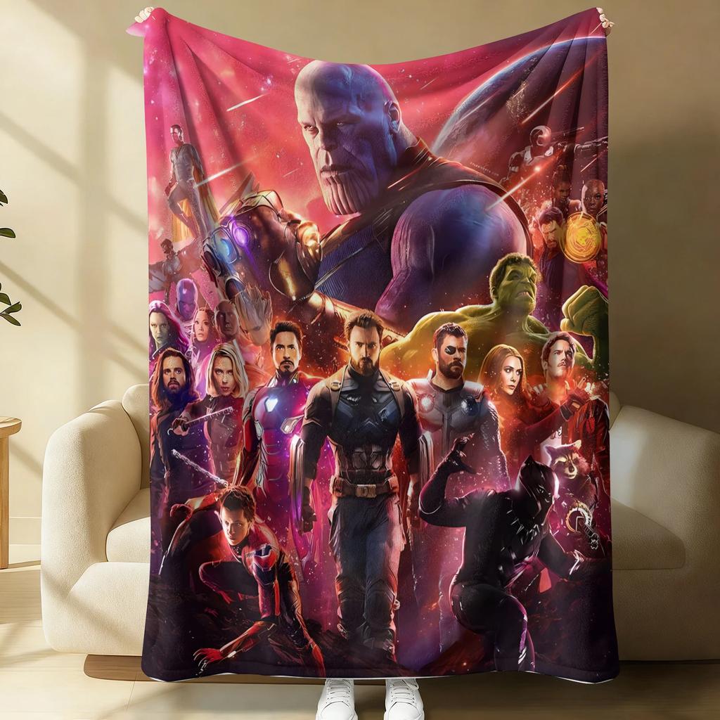 Retro Comic Spider-Man Flannel Blanket Soft Warm Fluffy Lightweight Throw Sofa Couch Bed Cover Nap Shawl Teens Man Cave Decor