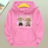 Fashionable Children's Hoodies with Labubu Pattern Printing Casual Tops Suitable for Boys and Girls