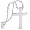 Cross Necklace Jewelry Stainless Steel 60cm Jewelry Silver Necklace Necklace Gentleman Jewelry Necklace Cross Necklace 925 Sterling [SERASAR] Men's -