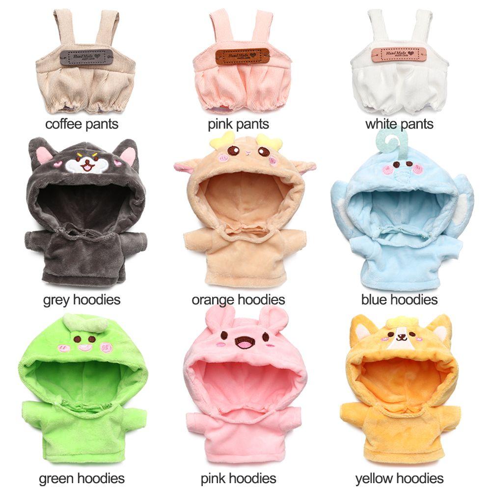 Accessories Playing House Cartoon Plush Shoes Doll Clothes Mini Animal Hoodies Suspender Pants