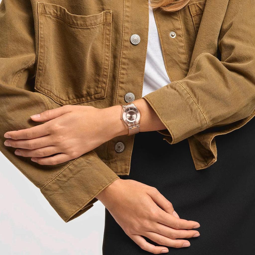 Часы Swatch SS08K104M Розовое золото