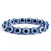 10mm Lucky Blue Evil Eye Bracelet Palm Butterfly Owl Elephant Pendant Charm Crystal Resin Beaded Bracelets for Women Men Jewelry
