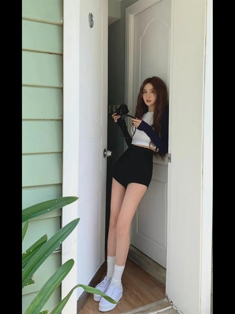 Женские черные узкие шорты с высокой талией - сексуальные летние шорты