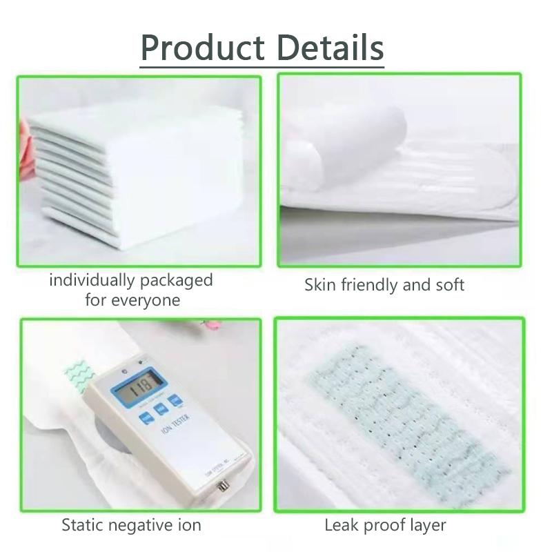 10packs Anion Sanitary Napkin for Women Napkin Sanitary Tampons Kill Bacteria Menstrual Pads with Daily Use Anion Hygienic Pad