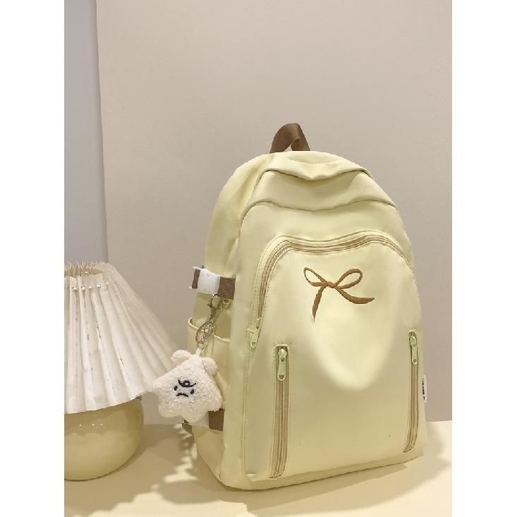 Large Capacity Girl Bow Backpack With College Style