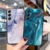 Marble Butterfly Cat Patterned Phone Case For Samsung S24 S23 Ultra Plus A55 A54 A35 A34 A25 A24 A23 A15 A14 M34 M35 M55 4G 5G Shockproof Bumper Cover