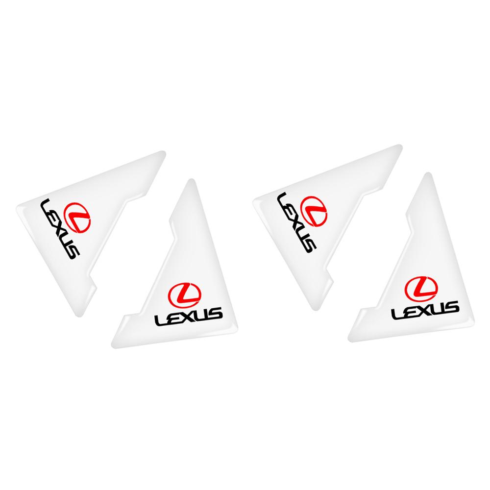 YLK3 2/4pcs Silicone Car Door Corner Anti-collision Protector Cover Sticker Accessories For Lexus F SPORT CT200h IS300 NX RC GC RX GX