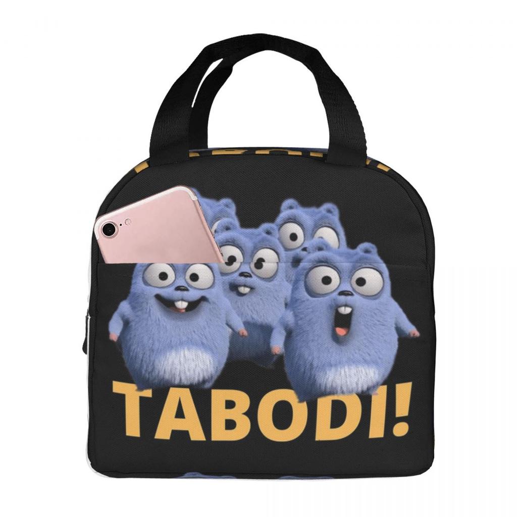 Grizzy And The Lemmings Cartoon Anime Insulated Lunch Bag for Women Kids Portable Food Boxes Thermal Lunch Box Tote
