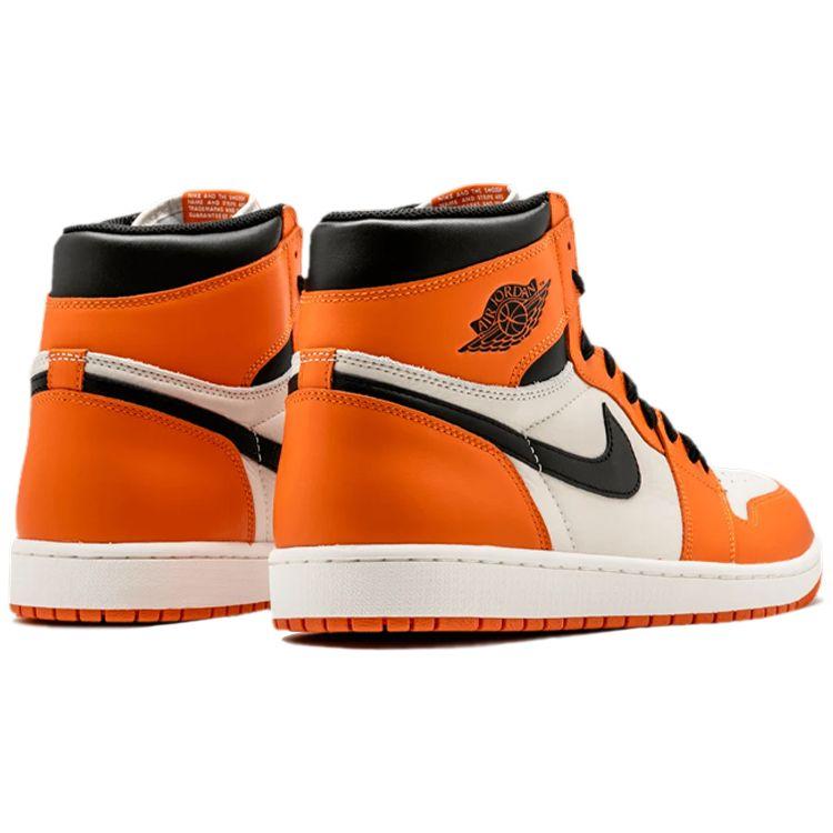 Мужские кроссовки Air Jordan 1 Retro High OG Shattered Backboard Away Оранжевый парусный черный-морская звезда 555088-113