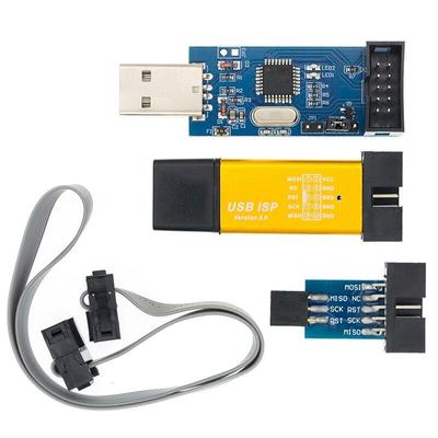 Новый USBASP USBISP AVR программатор USB ISP USB ASP ATMEGA8 ATMEGA128 Поддержка Win7 64K 10-контактная плата адаптера на 6-контактный разъем