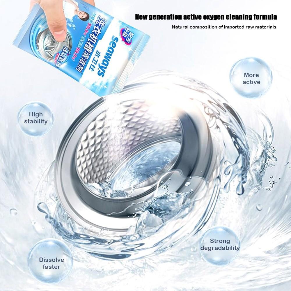 Кислородный порошок Порошок для чистки стиральной машины Сильное удаление накипи Очистка раковины для стирки Очистка барабана