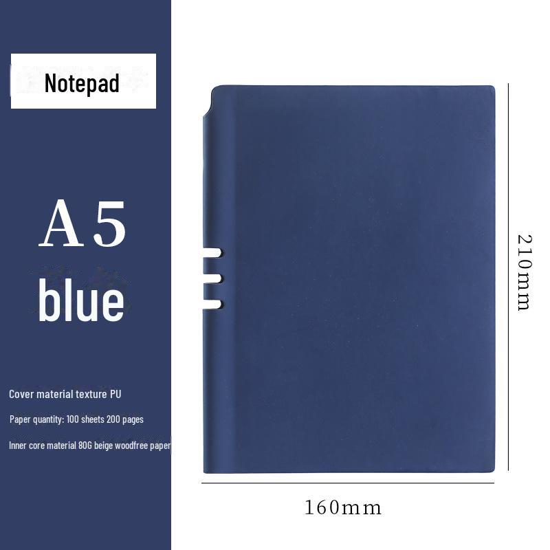 Творческий блокнот для чтения из мягкой кожи формата А5 для студентов колледжей — стильный и ценный ежедневник с подвеской для делового и личного использования.